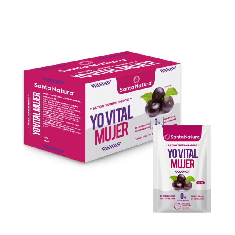 Caja de sachet 15u batido yo vital mujer x 10 g c/u
